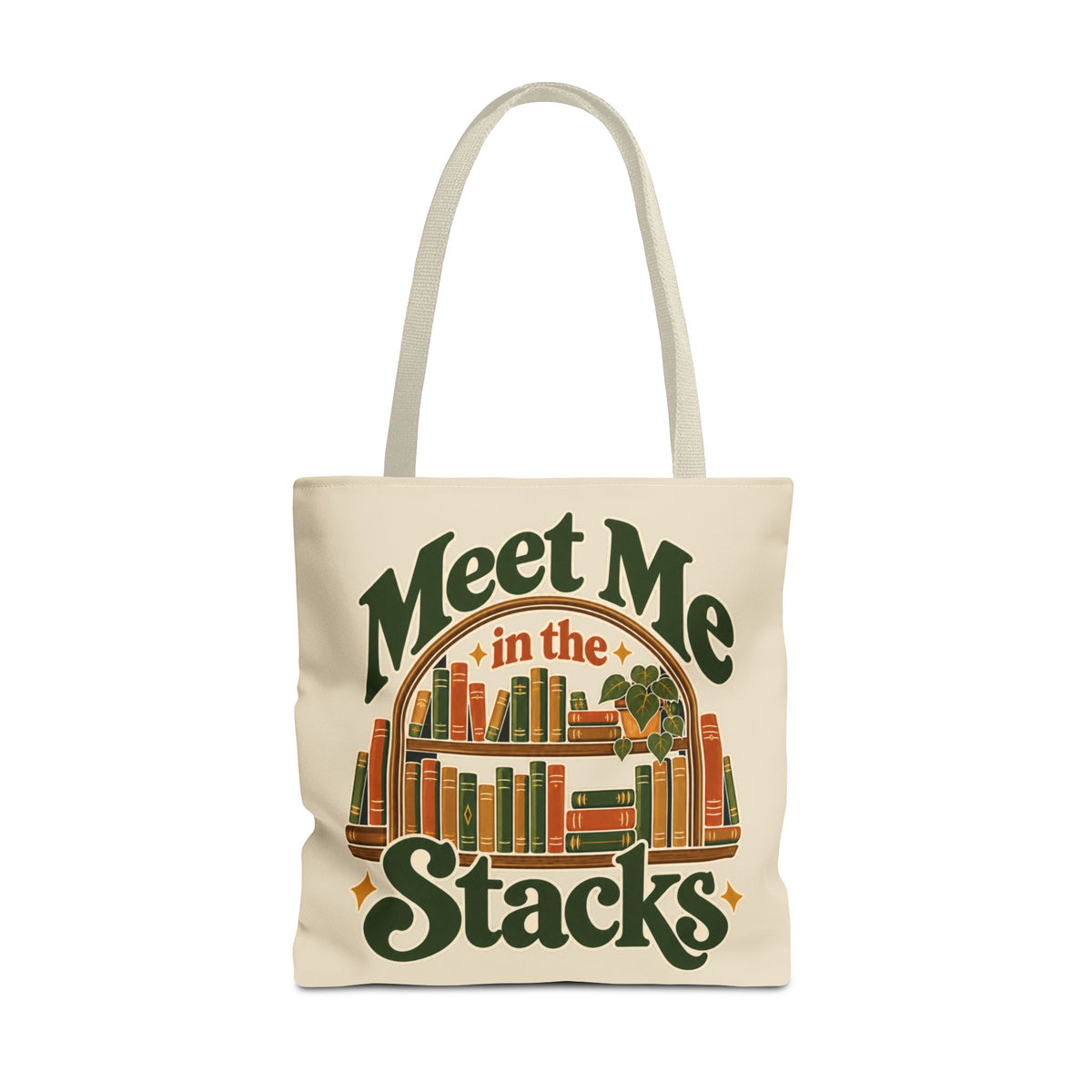 Meet Me in the Stacks Canvas Tote Bag
