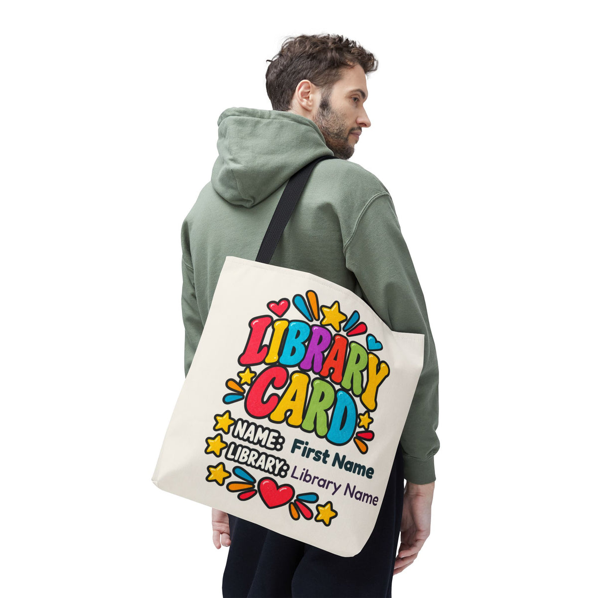 Take Me to the Library Personalized Tote Bag