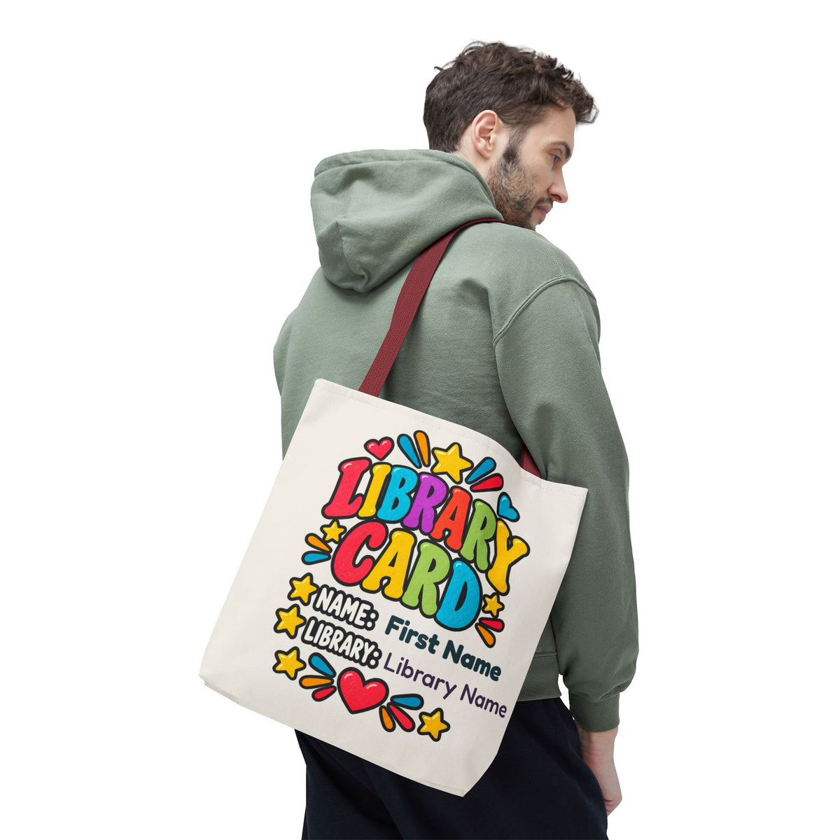 Take Me to the Library Personalized Tote Bag