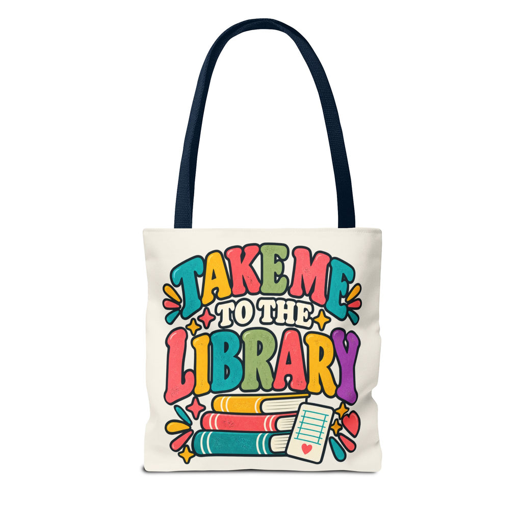 Take Me to the Library Personalized Tote Bag