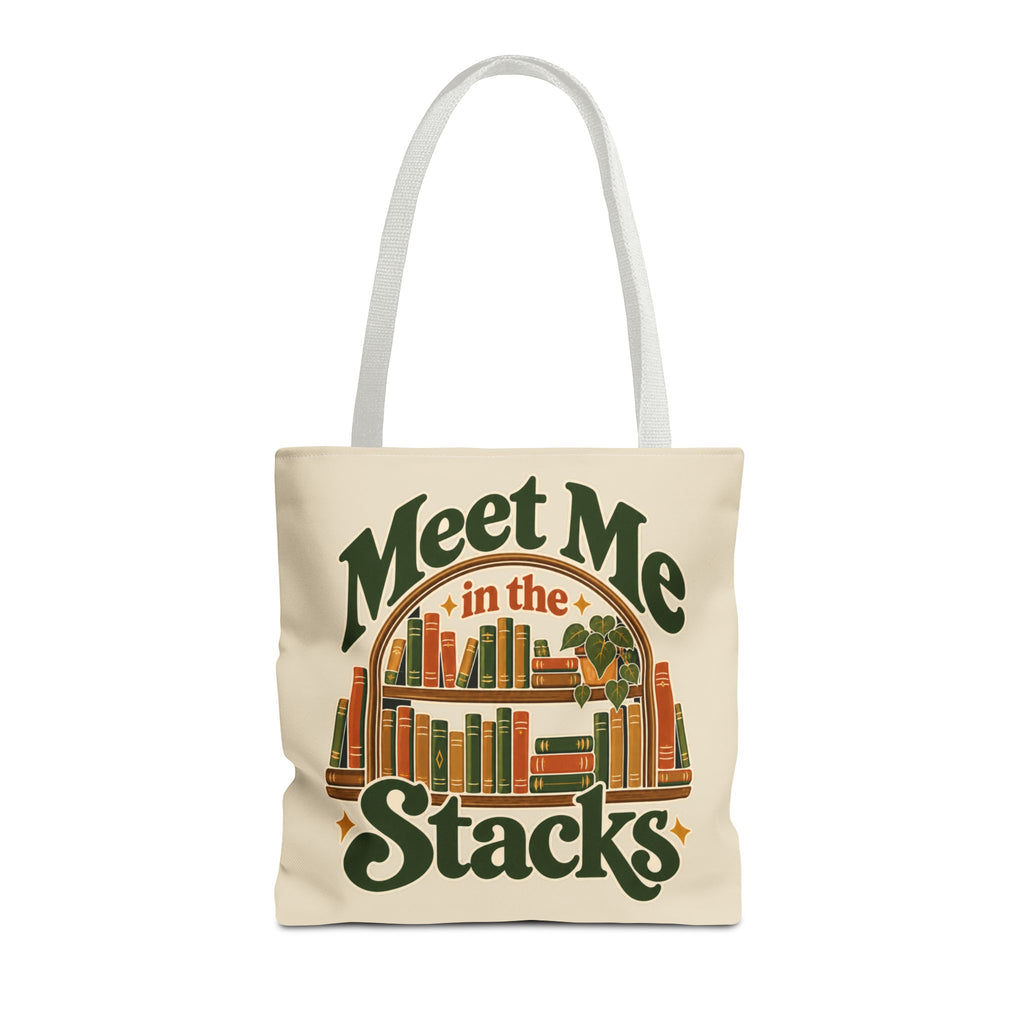 Meet Me in the Stacks Canvas Tote Bag