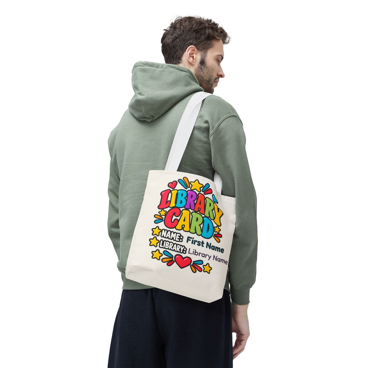 Take Me to the Library Personalized Tote Bag