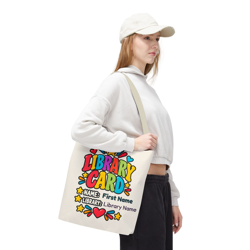 Take Me to the Library Personalized Tote Bag