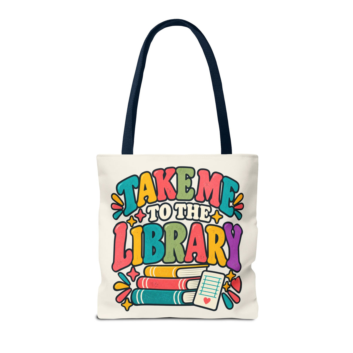 Take Me to the Library Personalized Tote Bag