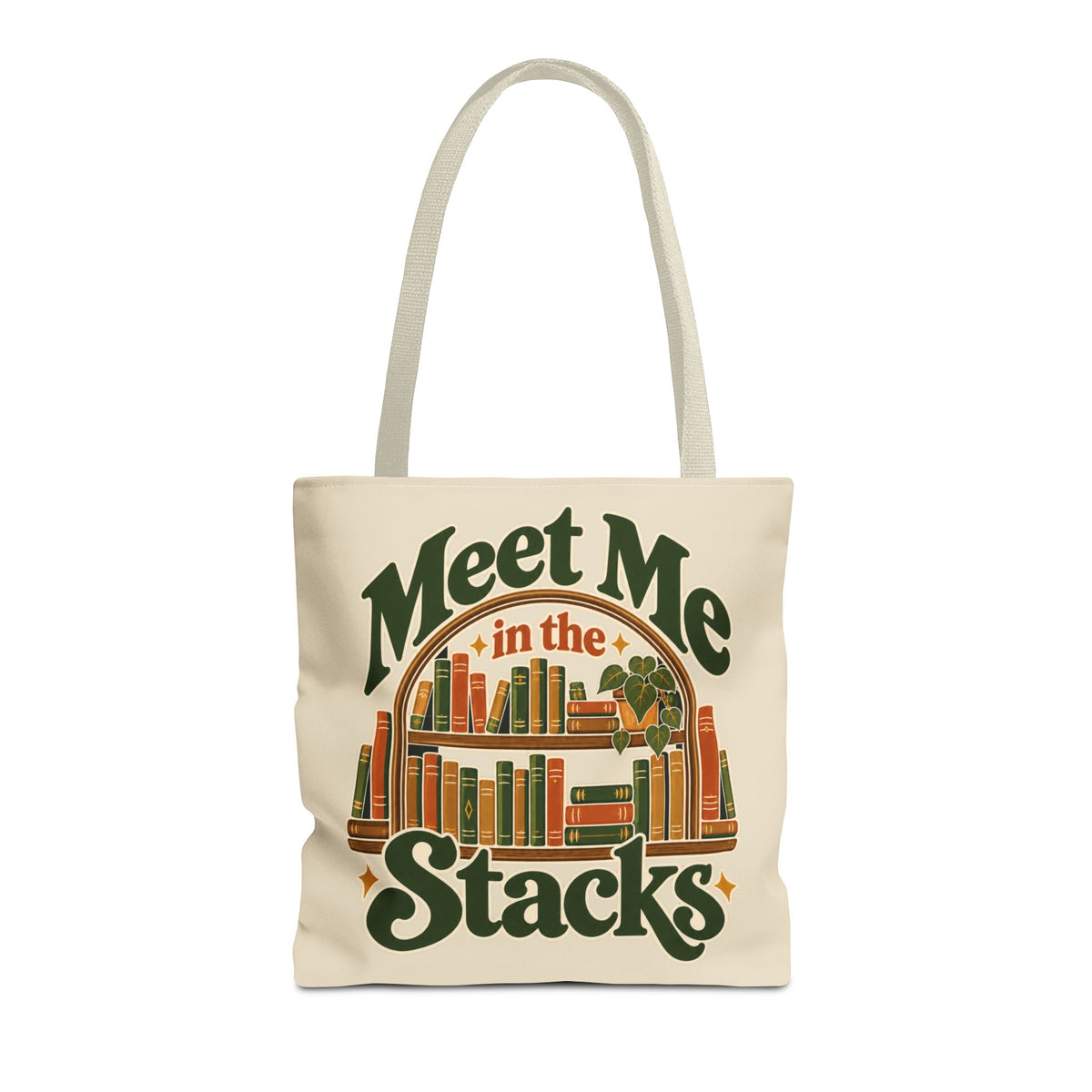 Meet Me in the Stacks Canvas Tote Bag