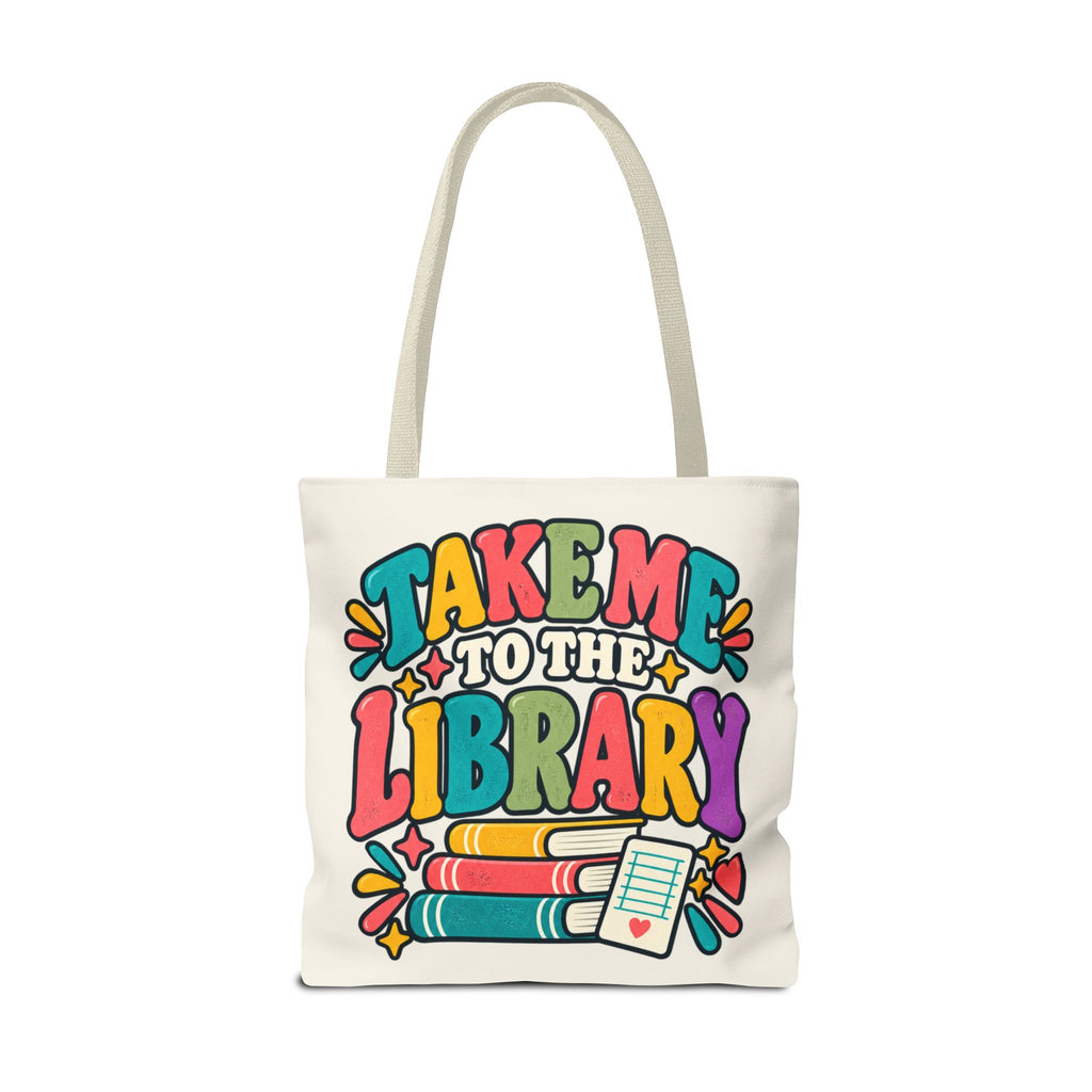 Take Me to the Library Personalized Tote Bag
