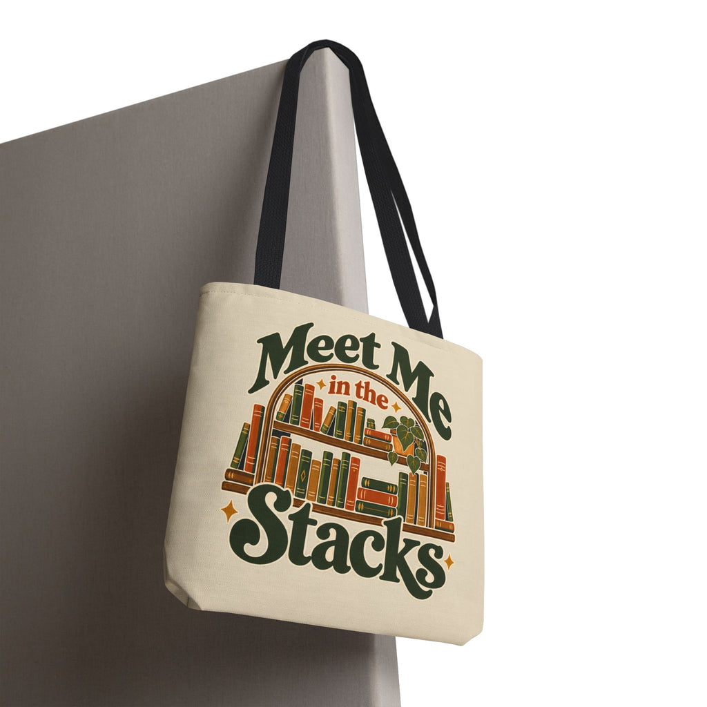 Meet Me in the Stacks Canvas Tote Bag