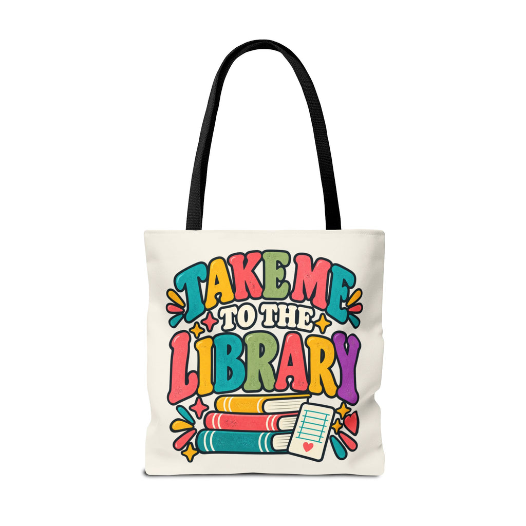 Take Me to the Library Personalized Tote Bag