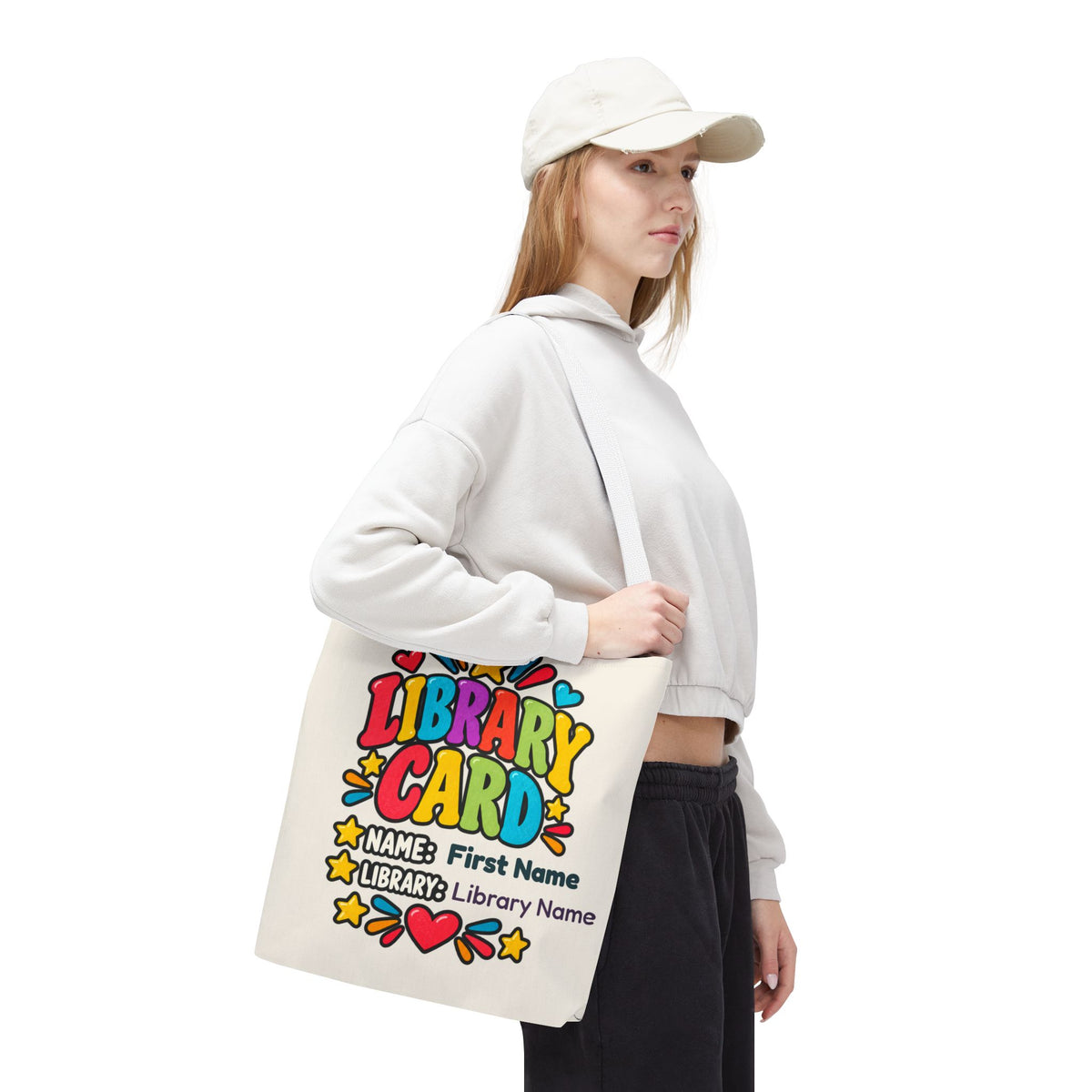 Take Me to the Library Personalized Tote Bag