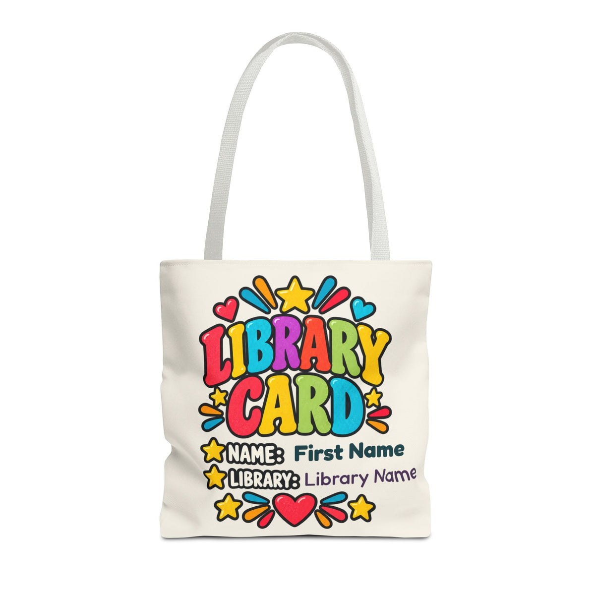 Take Me to the Library Personalized Tote Bag