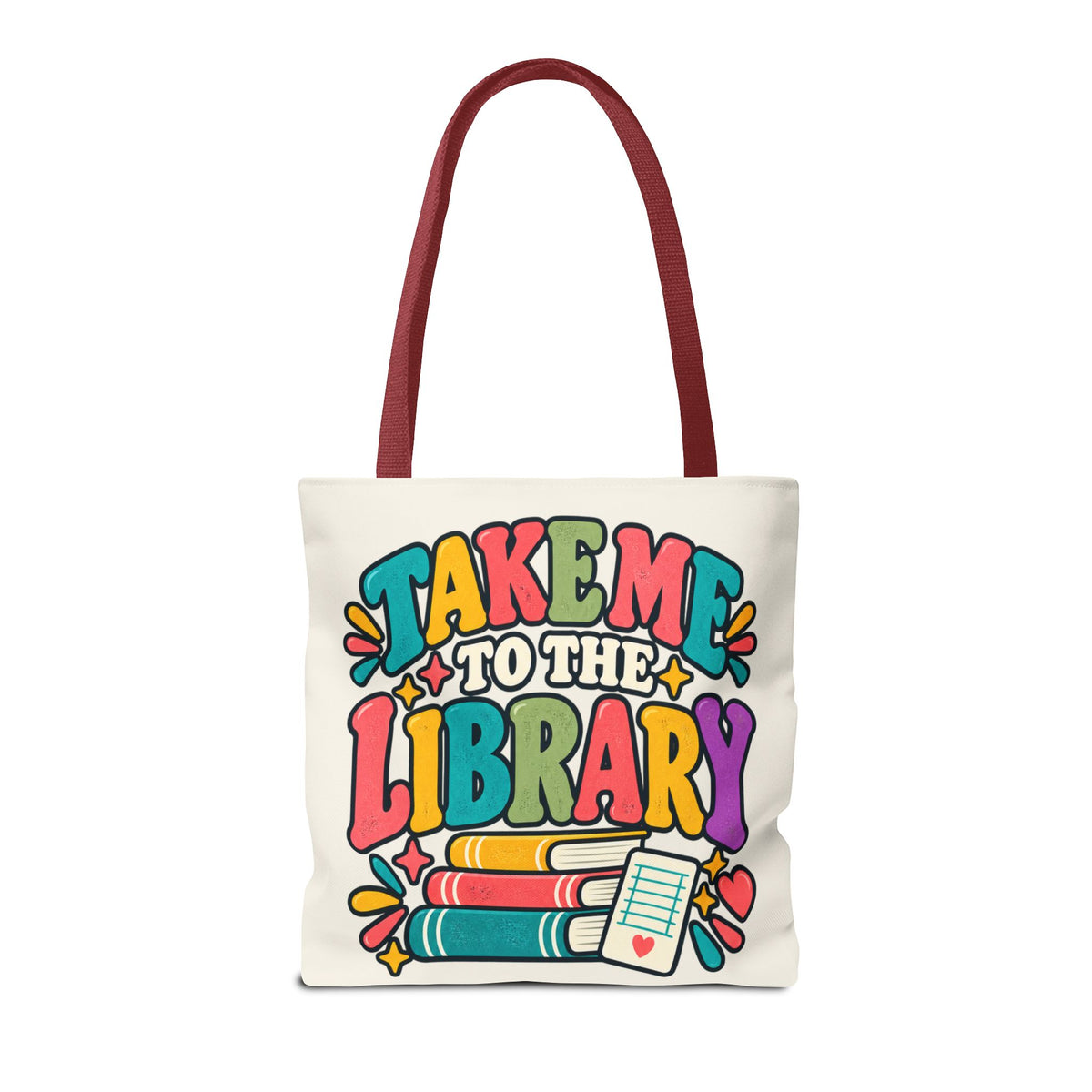 Take Me to the Library Personalized Tote Bag