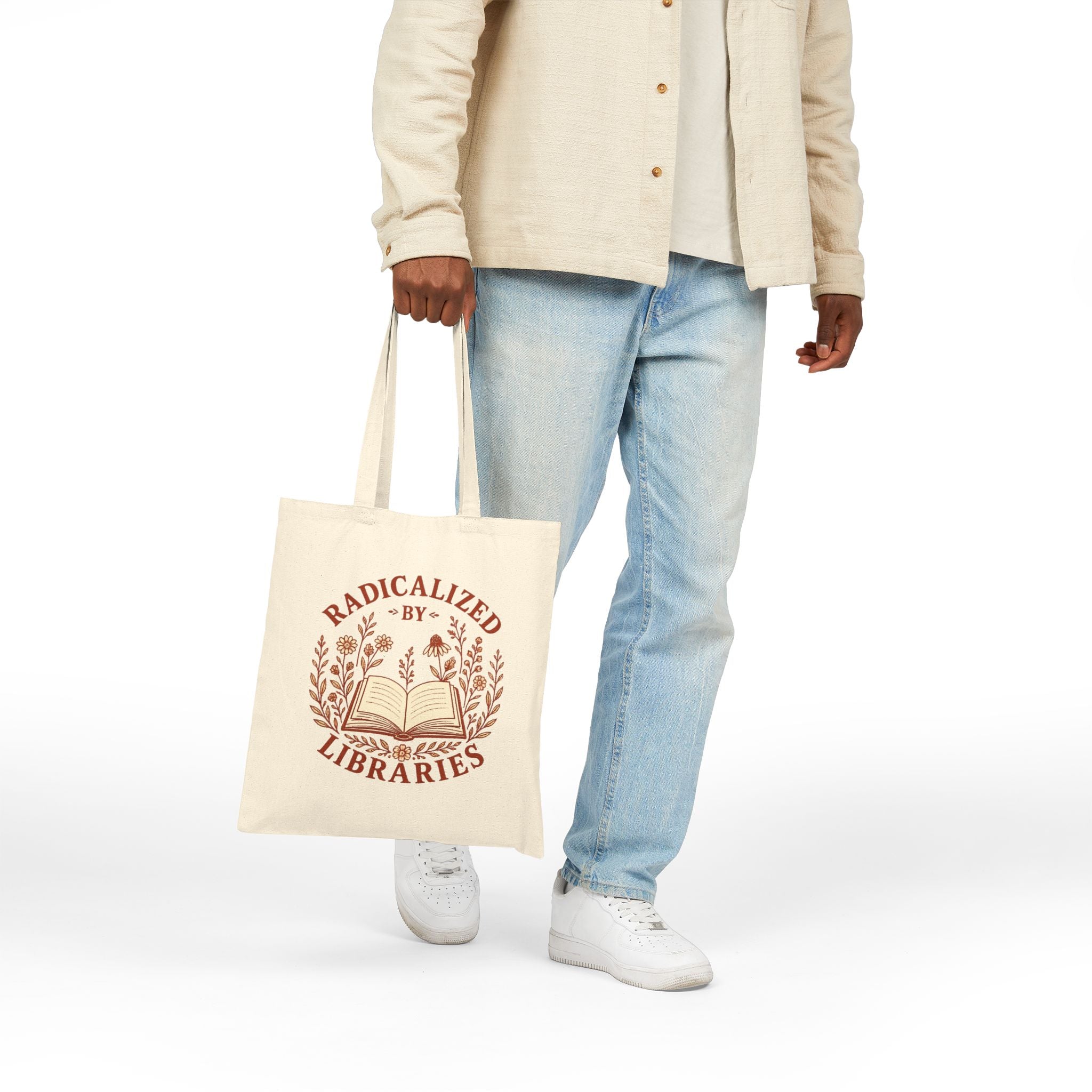Radicalized by Libraries Canvas Tote Bag
