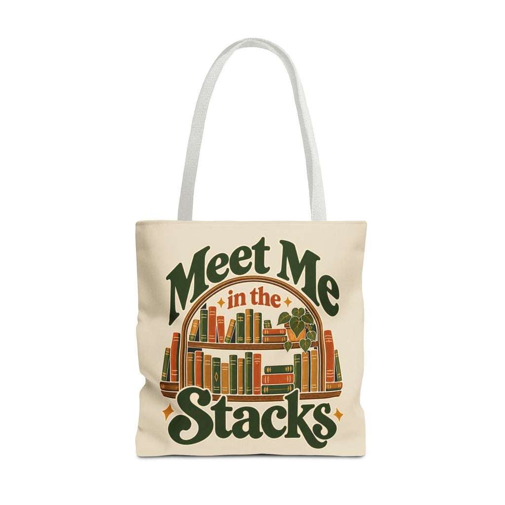 Meet Me in the Stacks Canvas Tote Bag
