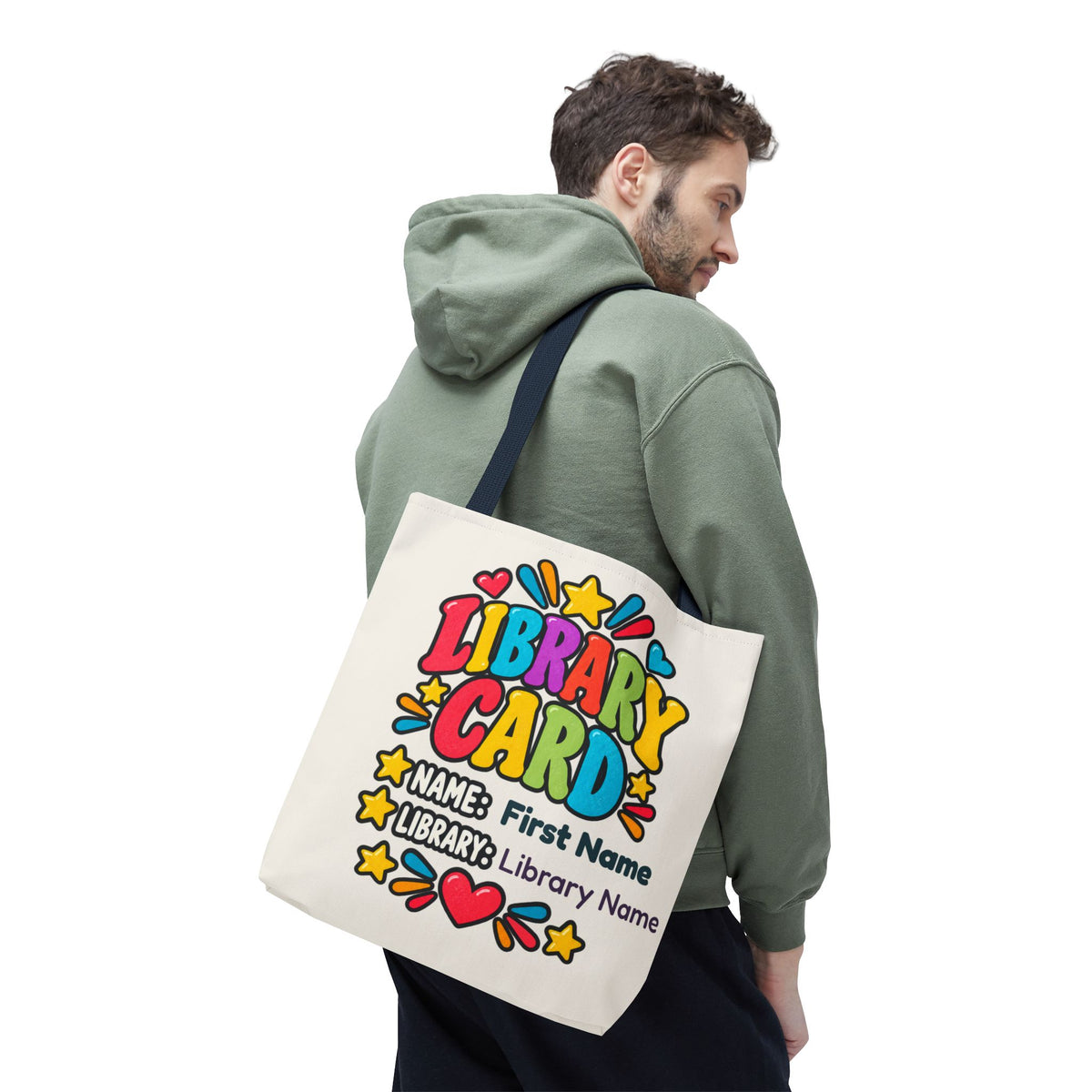 Take Me to the Library Personalized Tote Bag