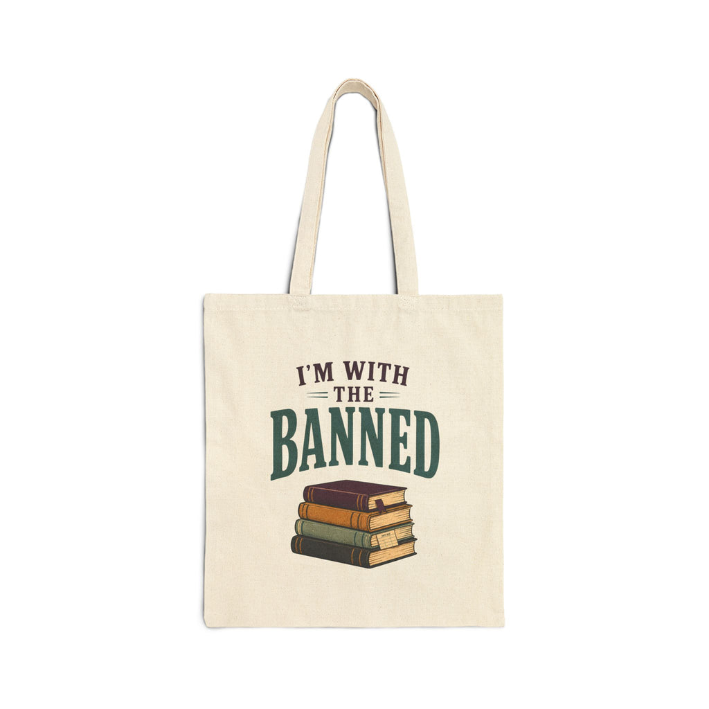 I’m With the Banned Library Book Tote Bag