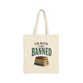 I’m With the Banned Library Book Tote Bag