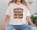 Preservation in Progress graphic t-shirt featuring vintage preserves jars labeled for Archives Department.
