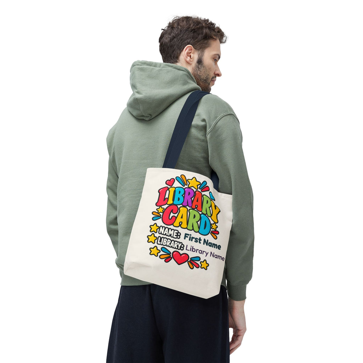 Take Me to the Library Personalized Tote Bag