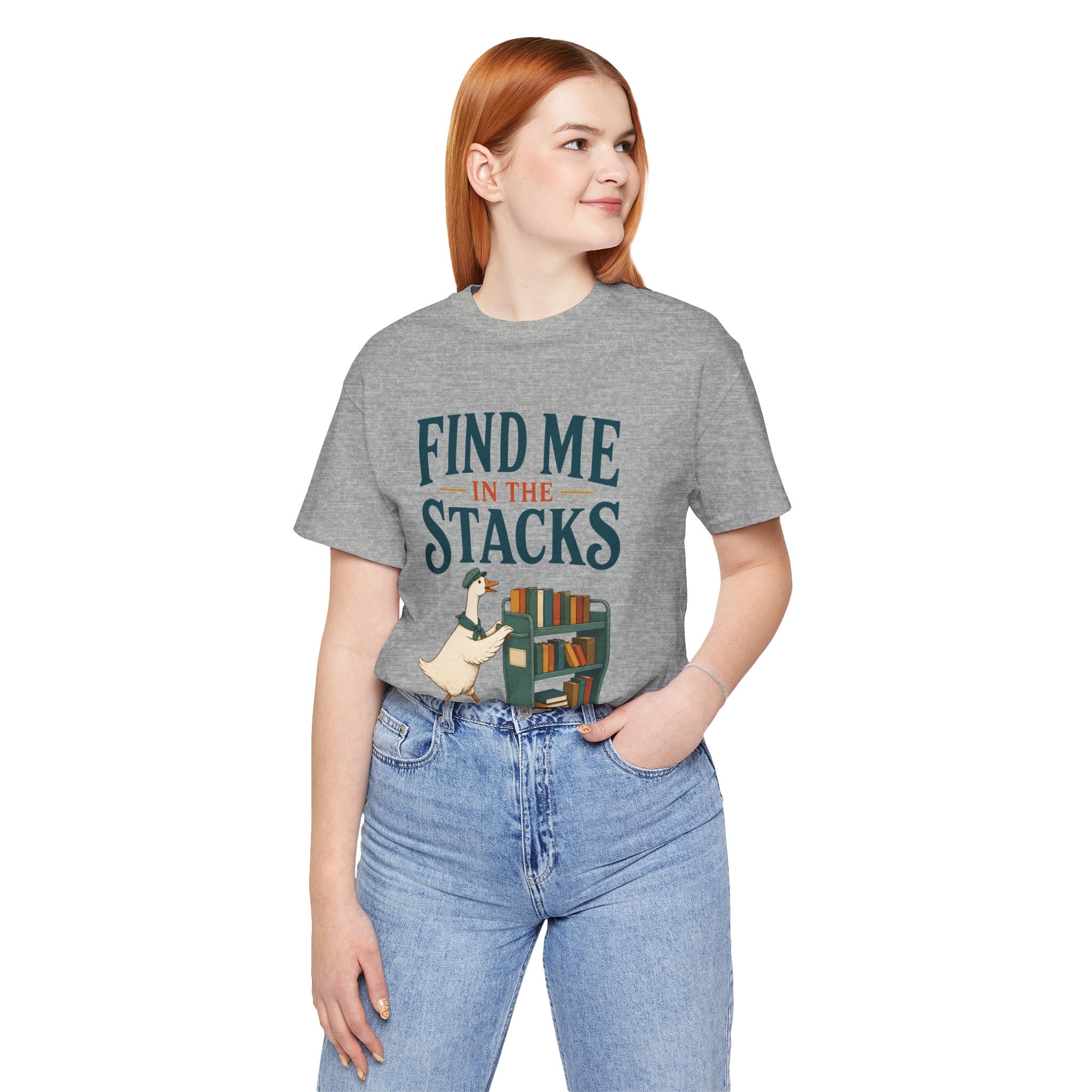 Find Me in the Stacks Librarian T-Shirt