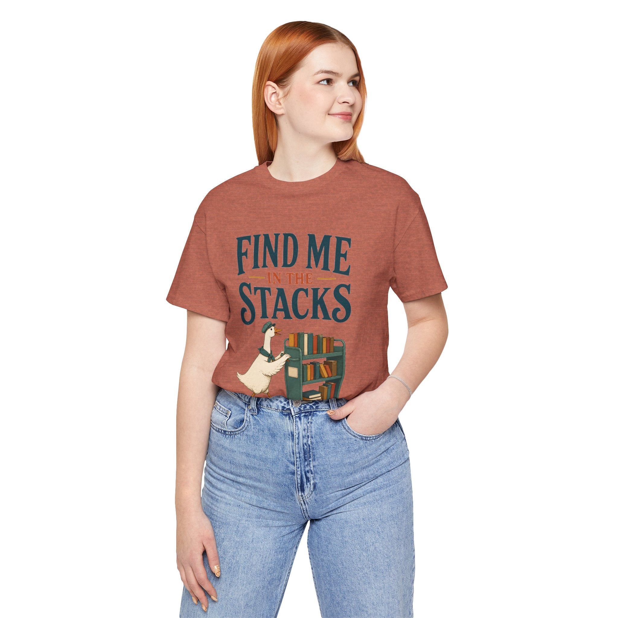 Find Me in the Stacks Librarian T-Shirt