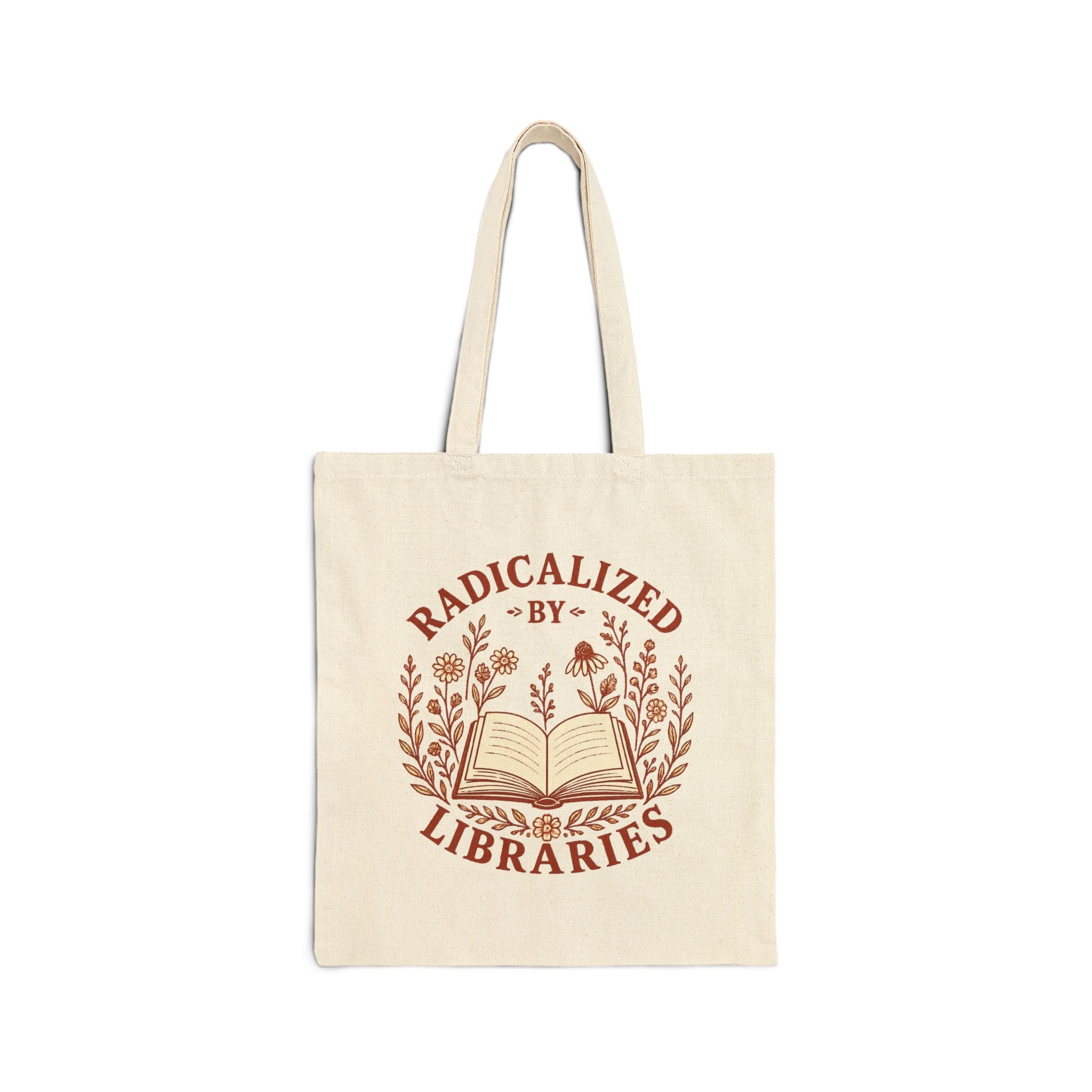 Radicalized by Libraries Canvas Tote Bag