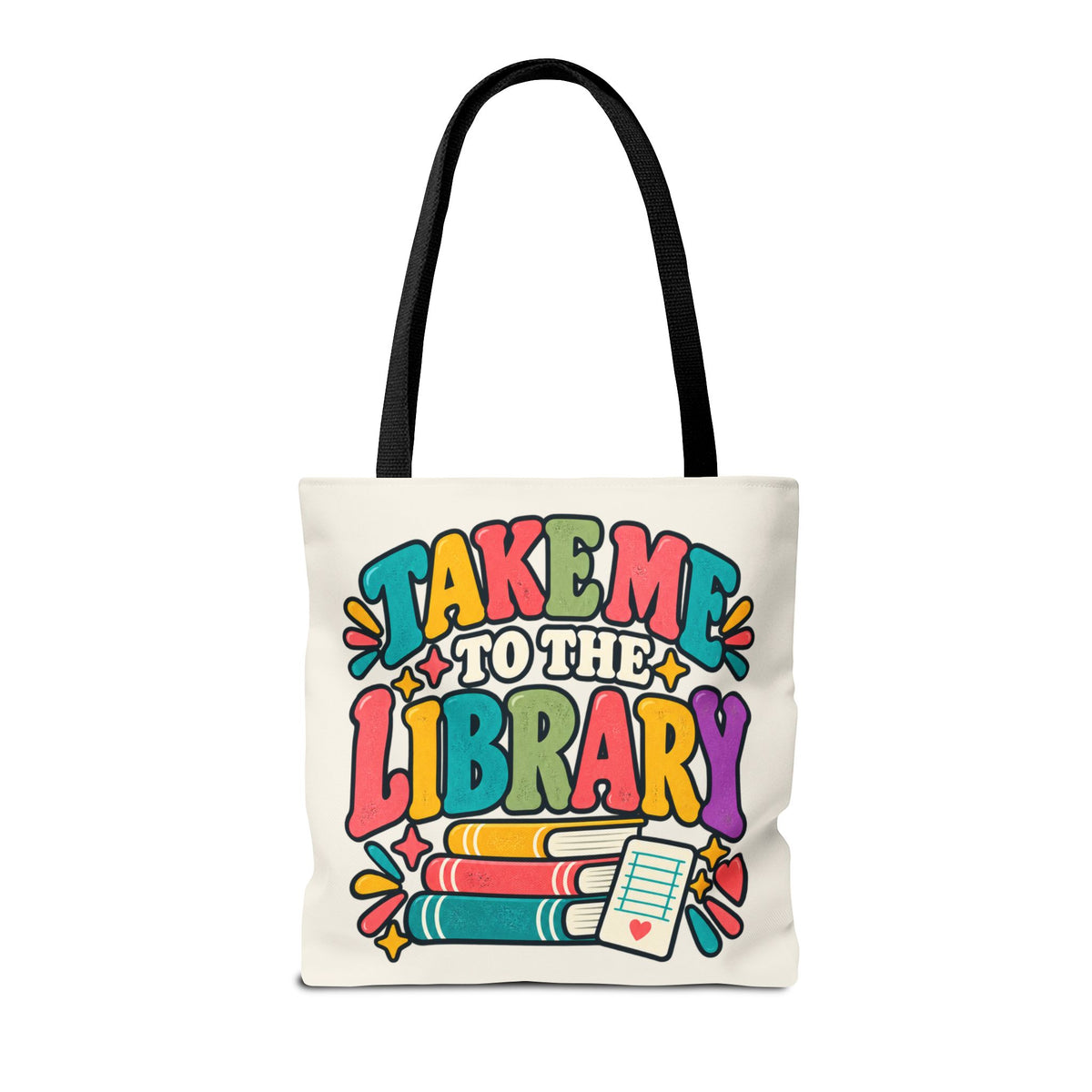 Take Me to the Library Personalized Tote Bag