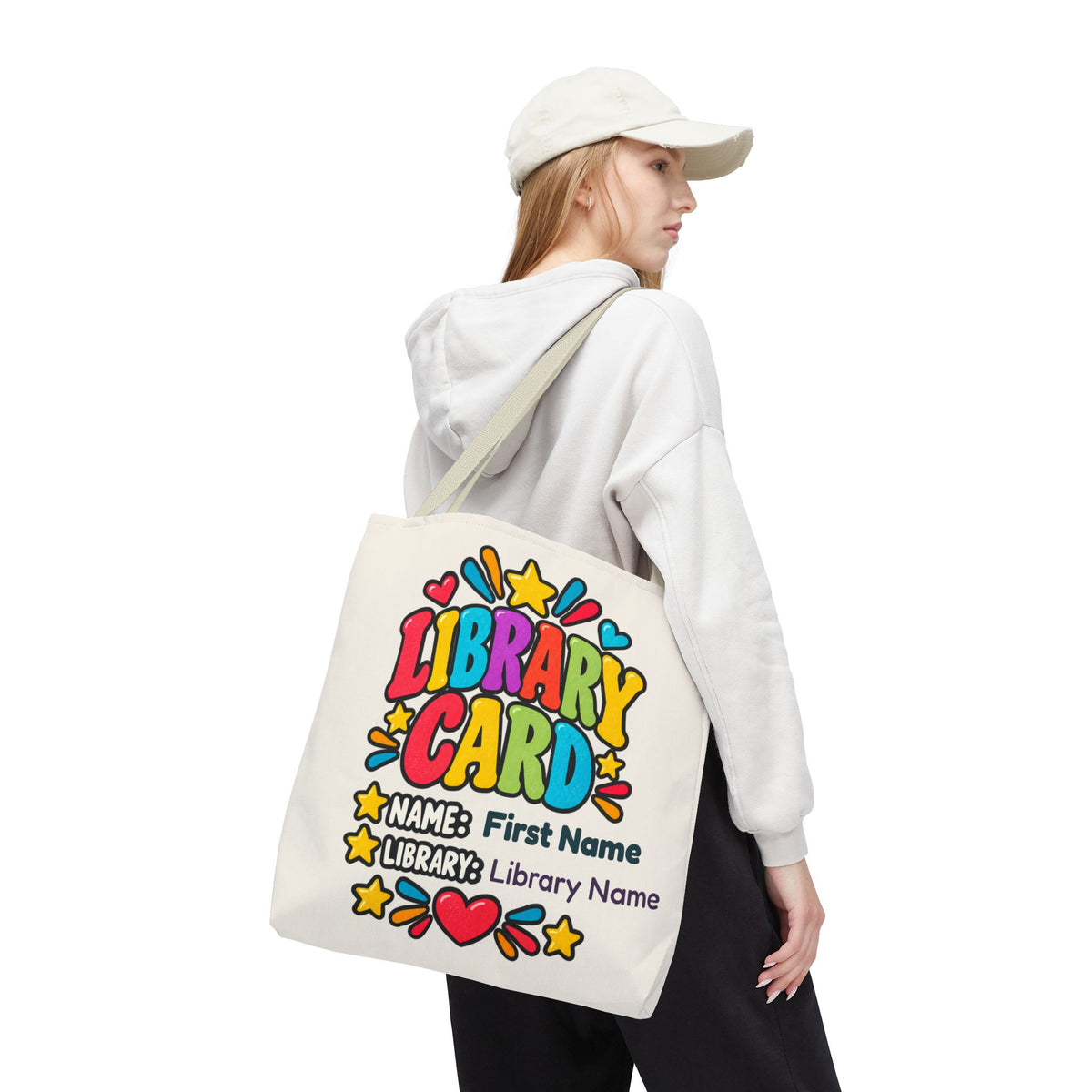 Take Me to the Library Personalized Tote Bag