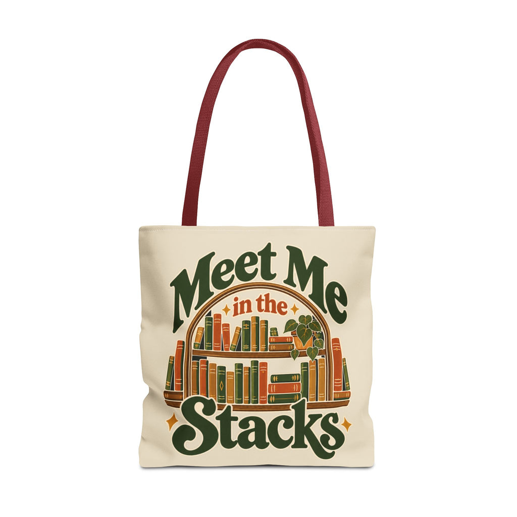 Meet Me in the Stacks Canvas Tote Bag