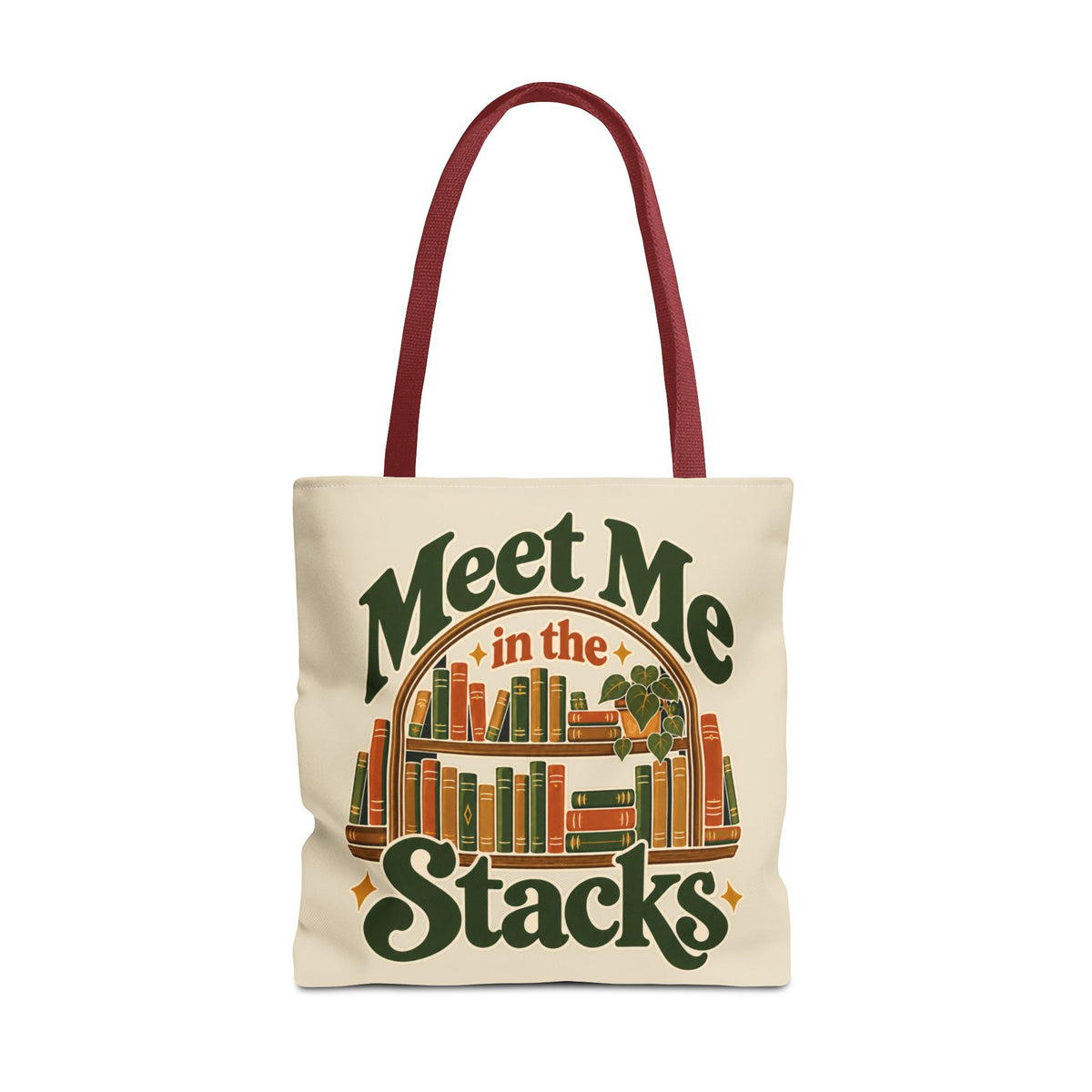 Meet Me in the Stacks Canvas Tote Bag