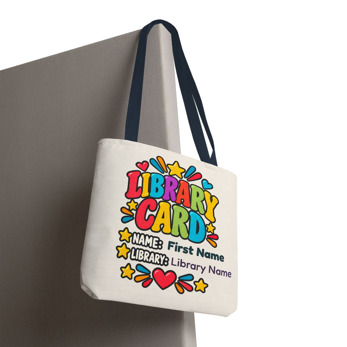 Take Me to the Library Personalized Tote Bag
