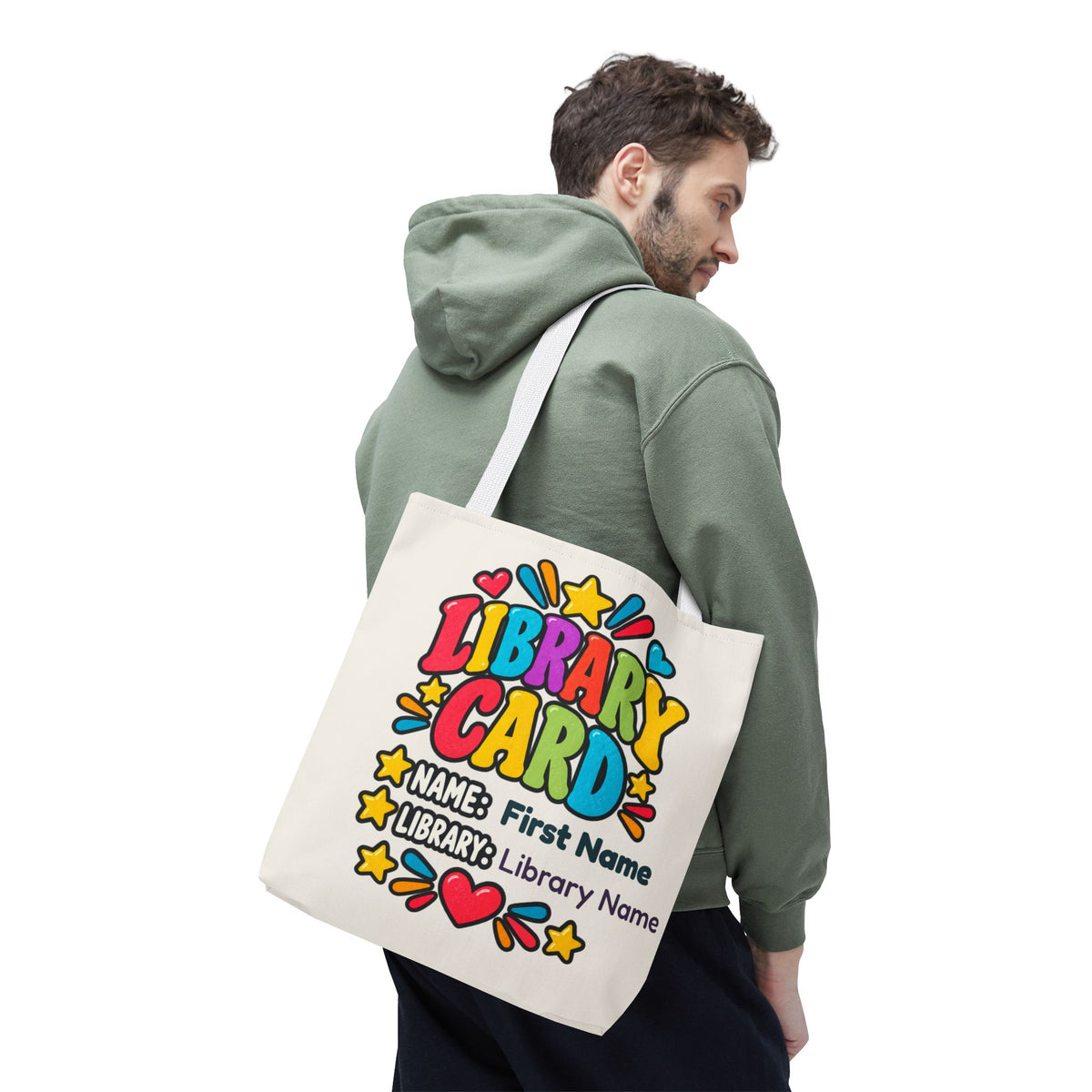 Take Me to the Library Personalized Tote Bag