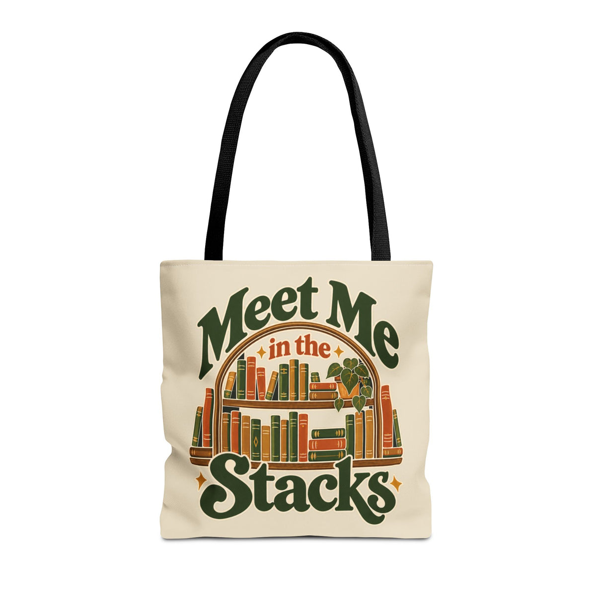 Meet Me in the Stacks Canvas Tote Bag
