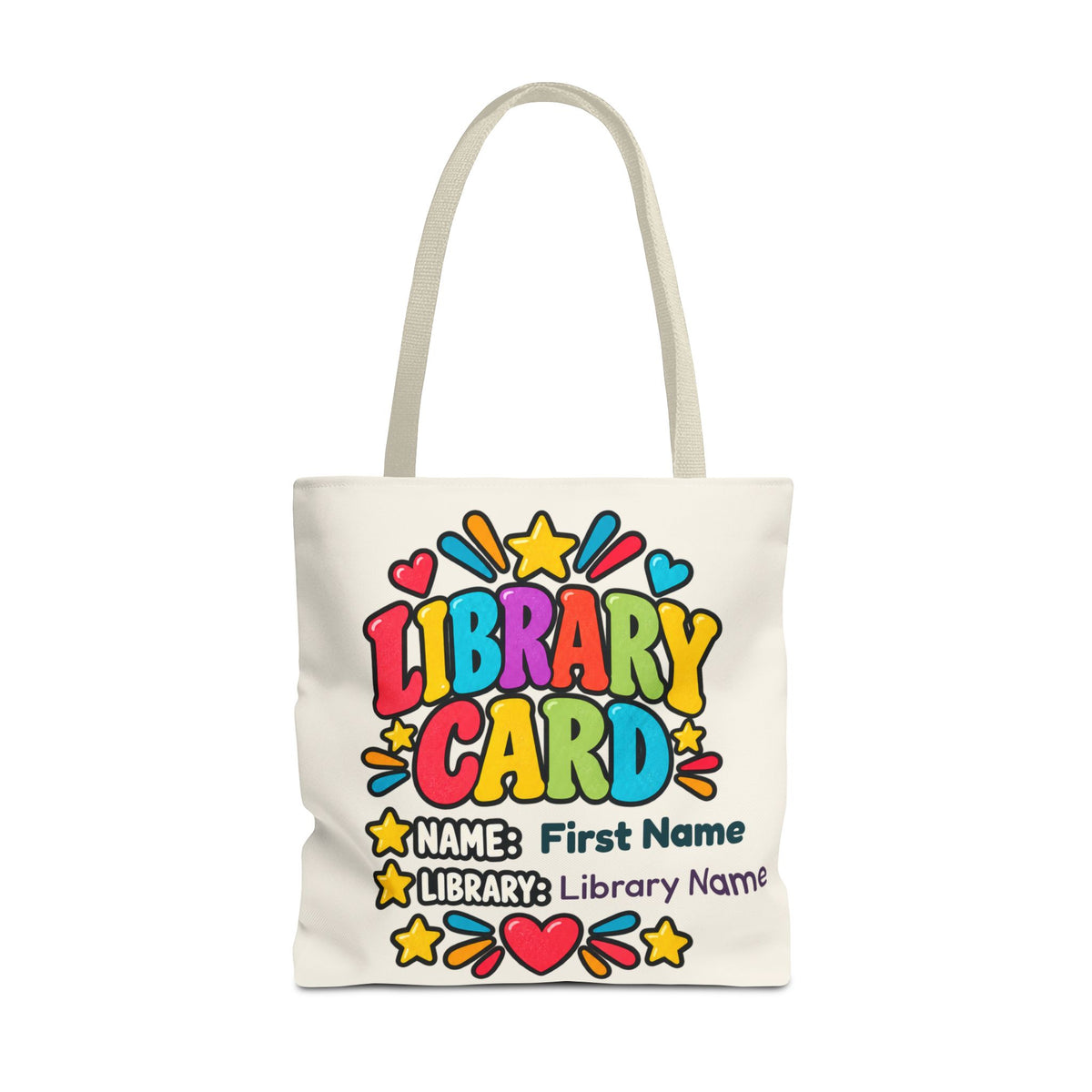 Take Me to the Library Personalized Tote Bag