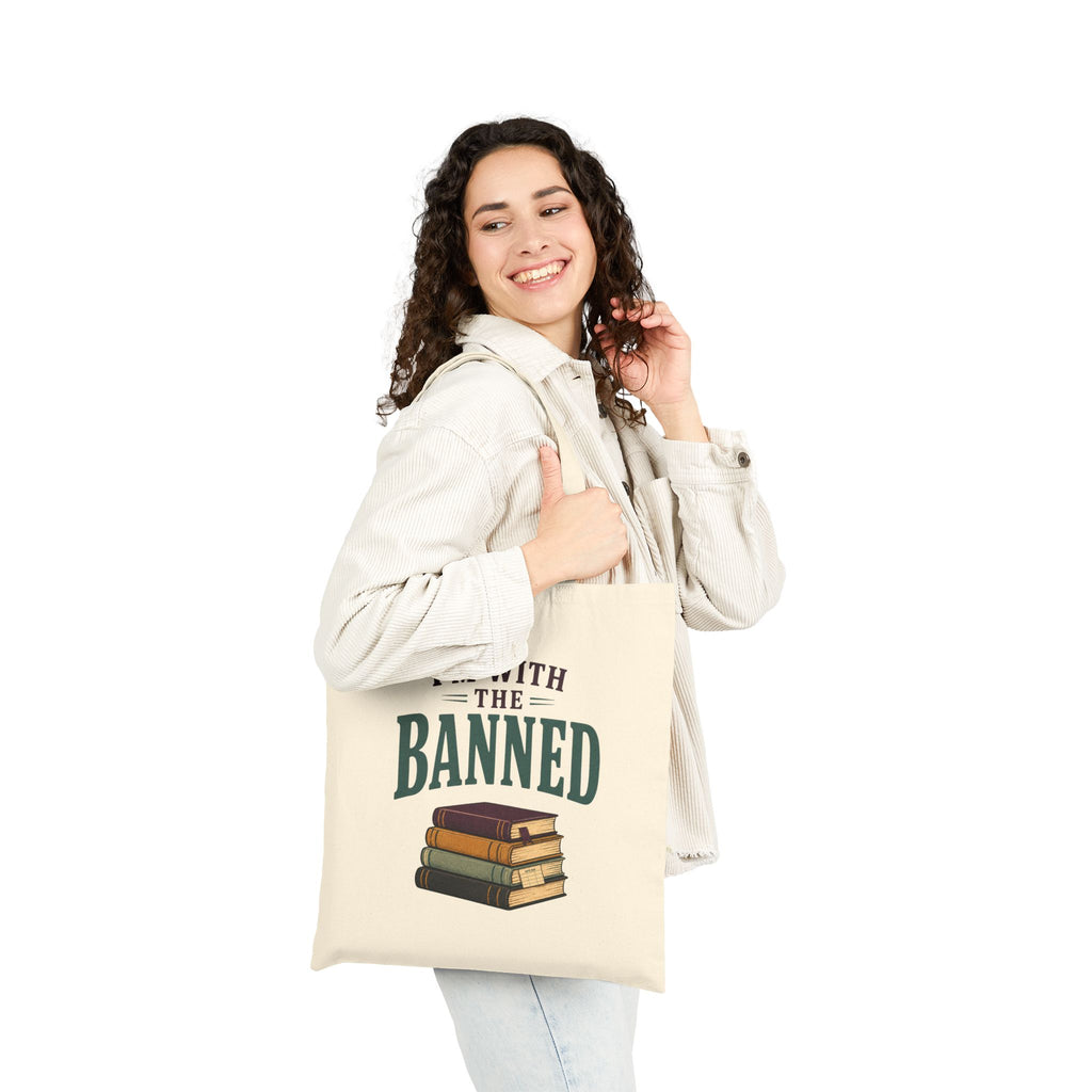 I’m With the Banned Library Book Tote Bag