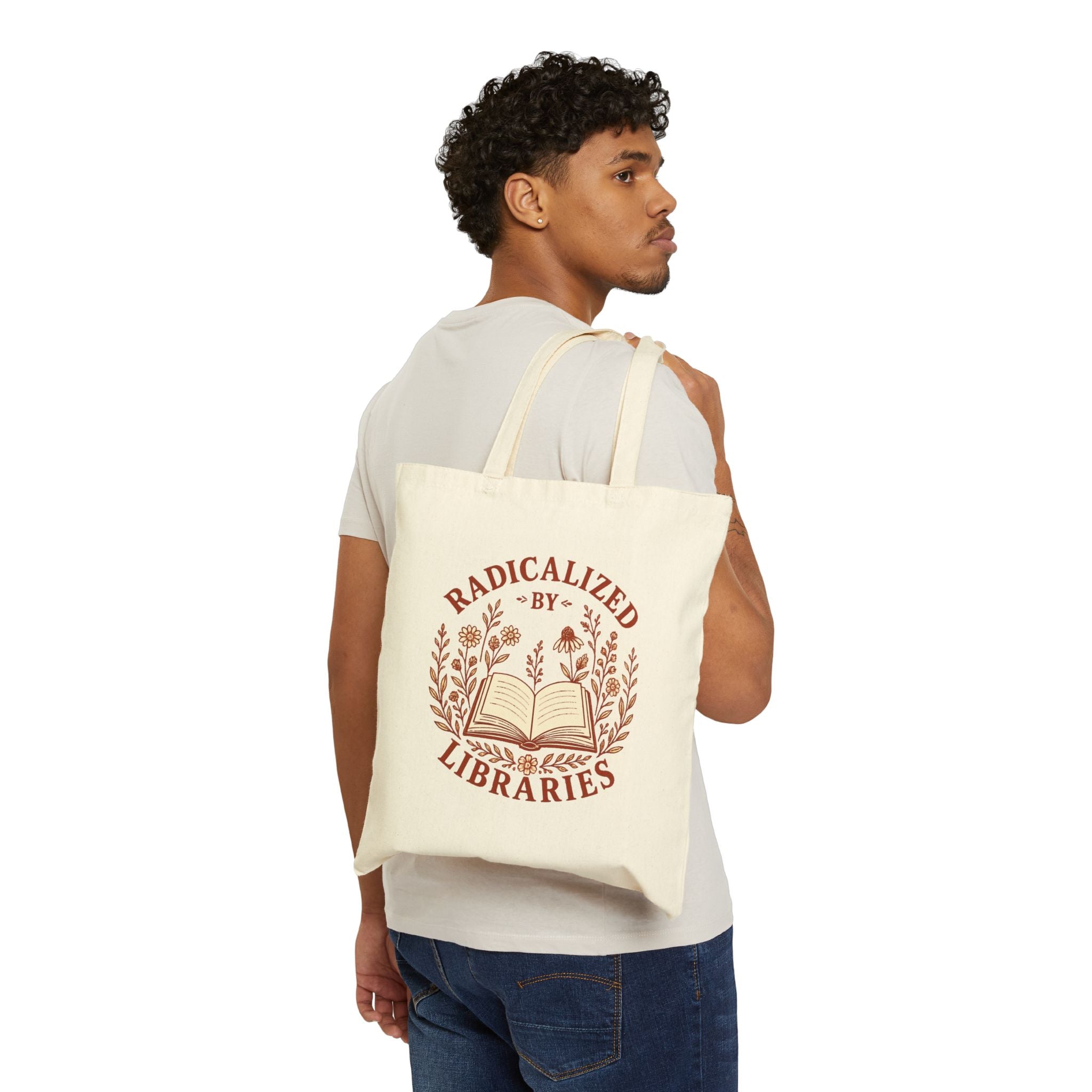 Radicalized by Libraries Canvas Tote Bag