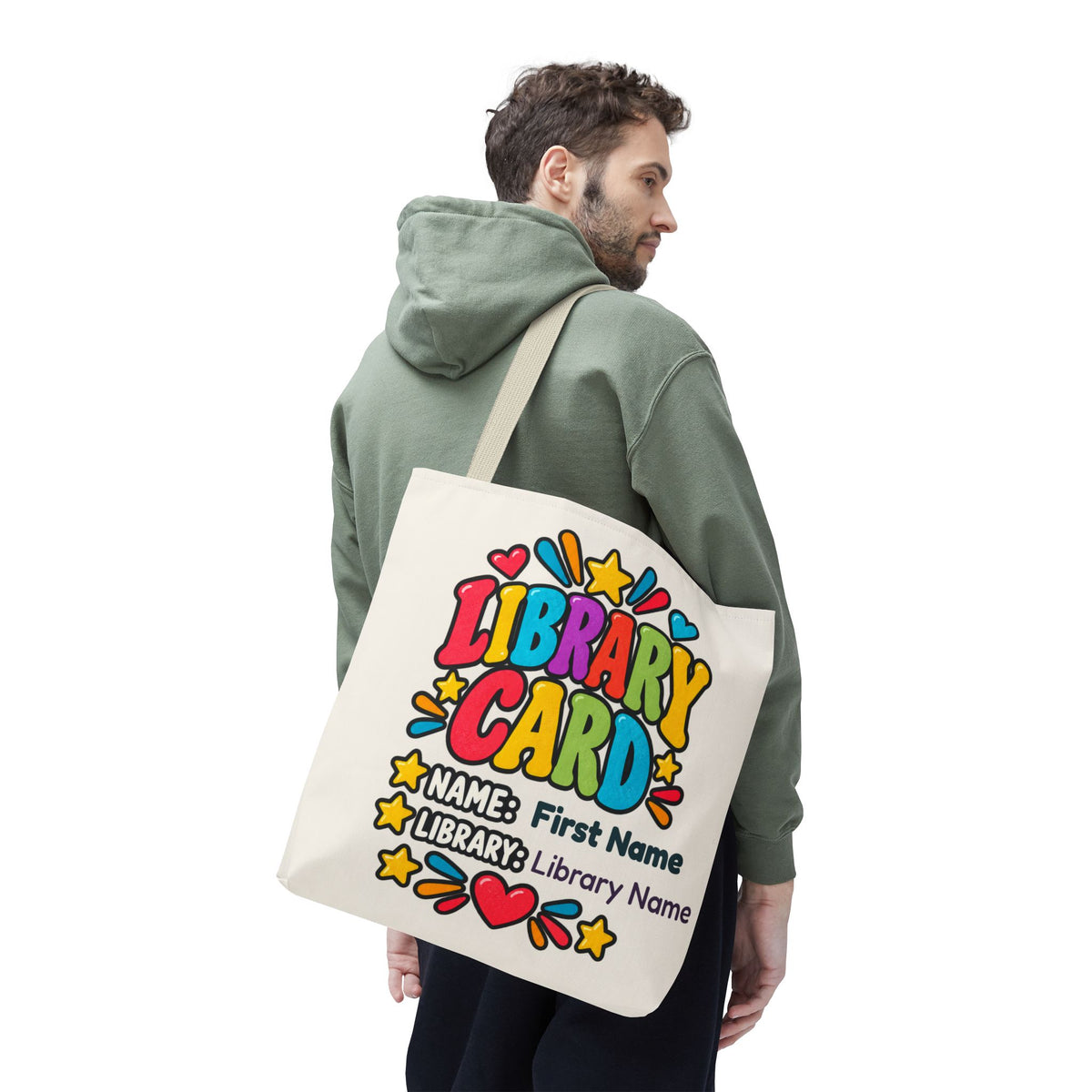 Take Me to the Library Personalized Tote Bag
