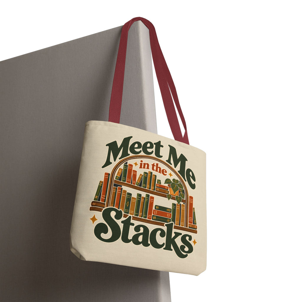 Meet Me in the Stacks Canvas Tote Bag