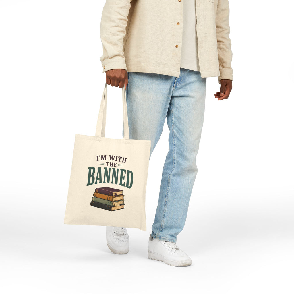 I’m With the Banned Library Book Tote Bag