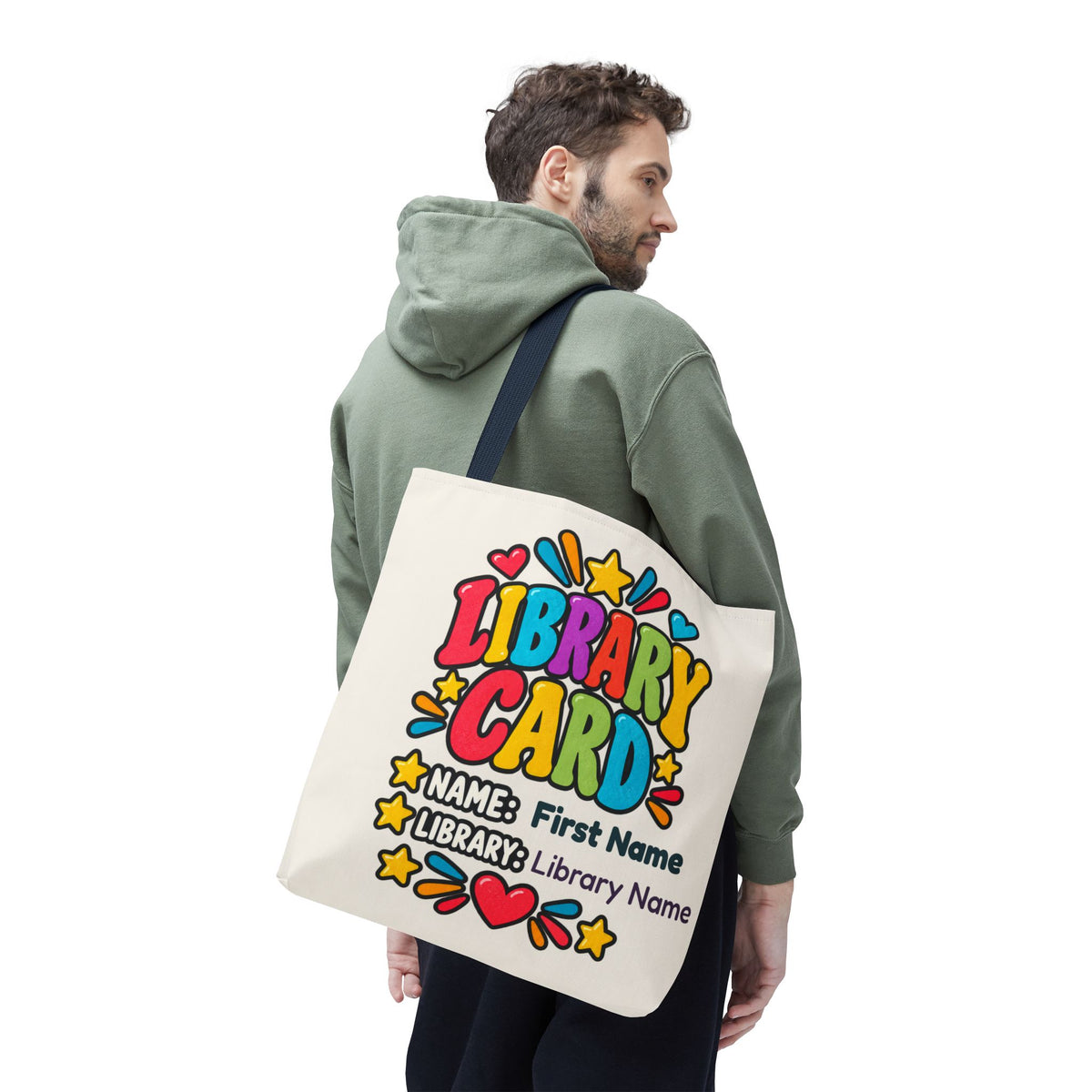 Take Me to the Library Personalized Tote Bag
