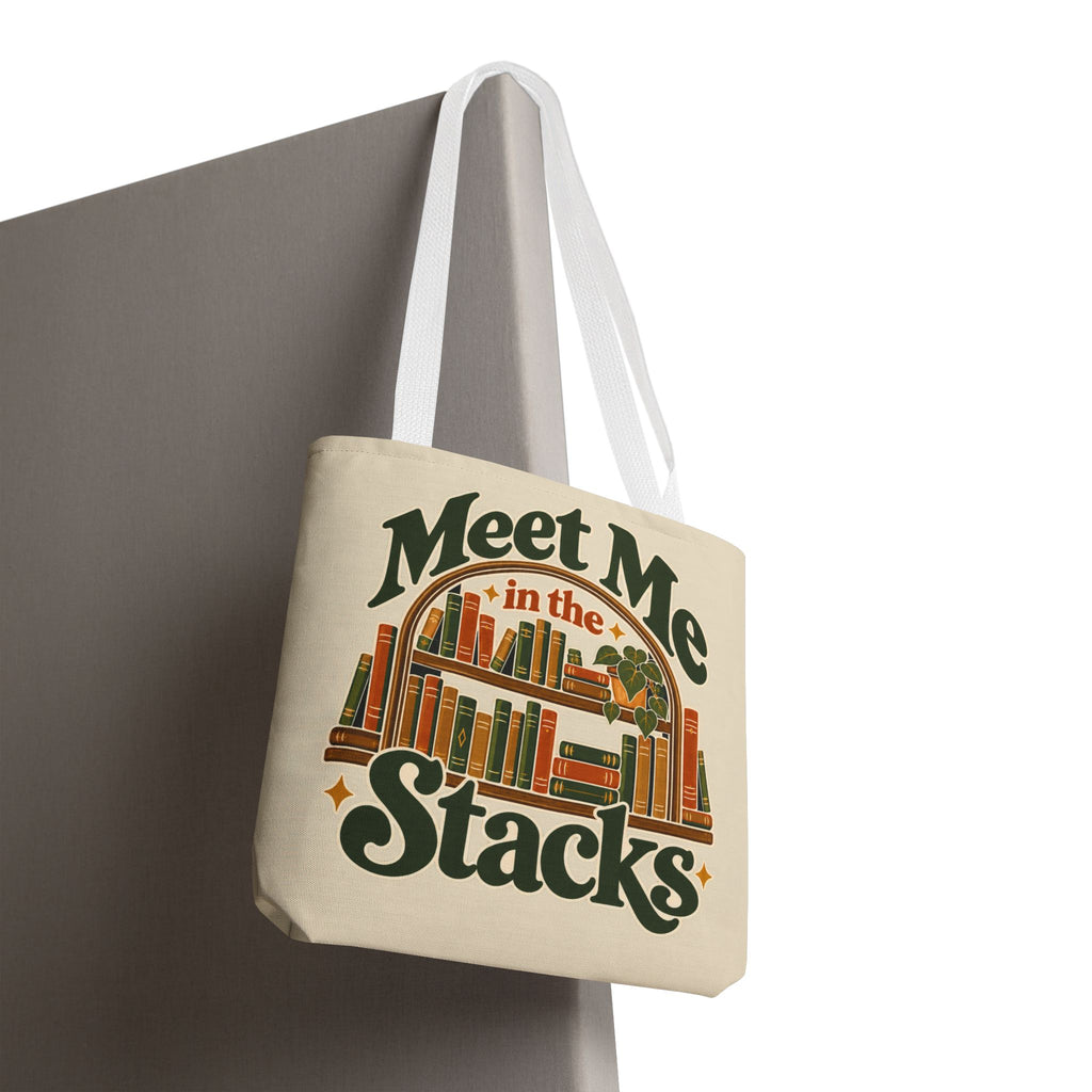Meet Me in the Stacks Canvas Tote Bag