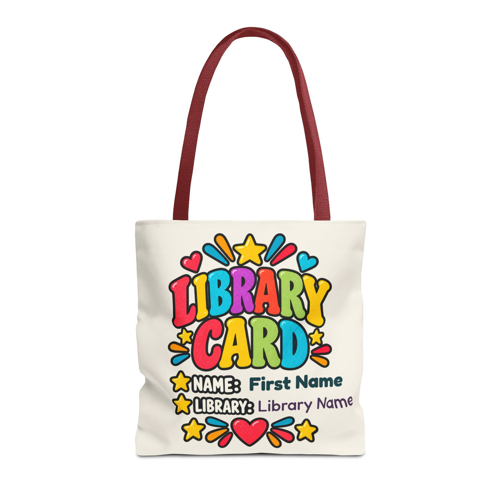 Take Me to the Library Personalized Tote Bag