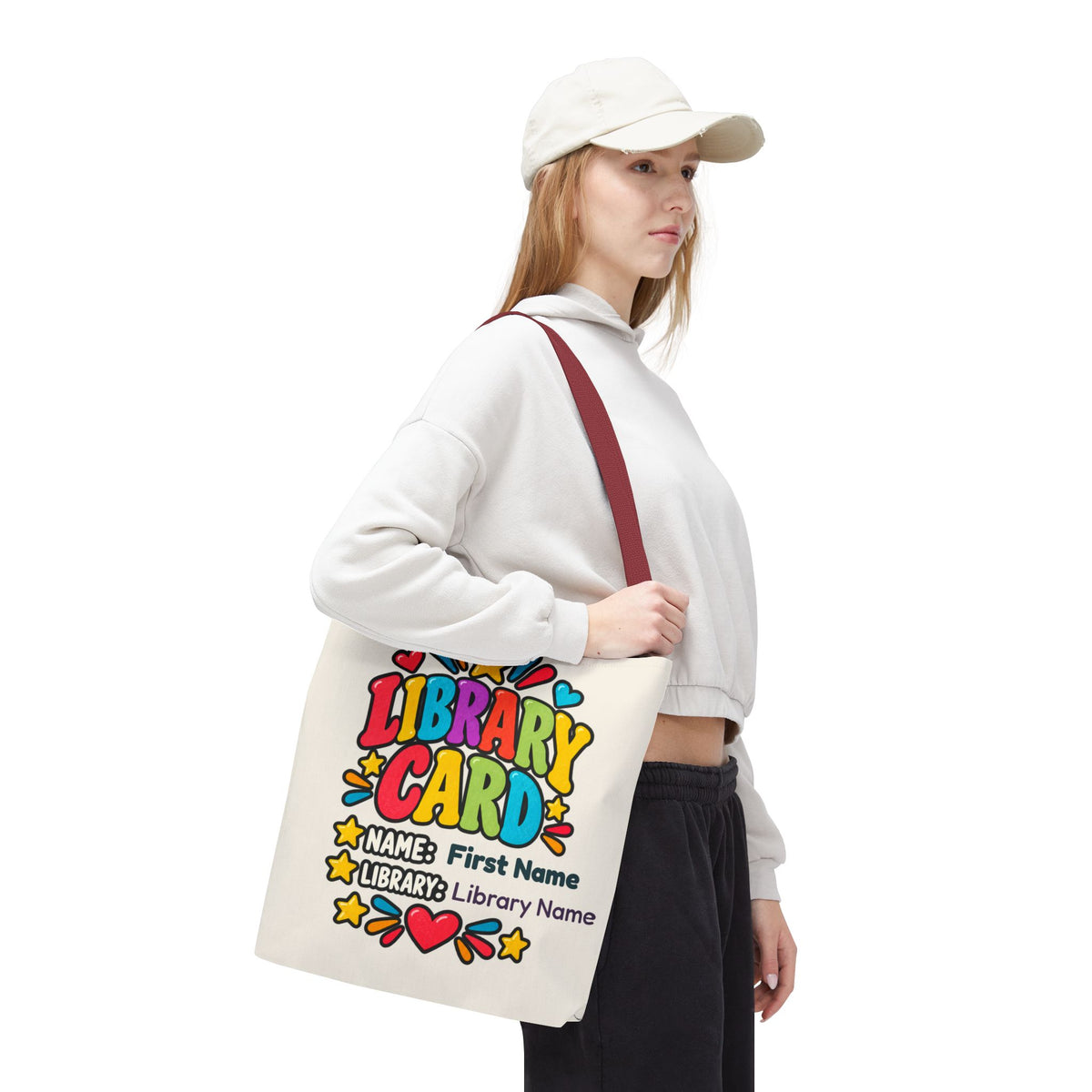Take Me to the Library Personalized Tote Bag