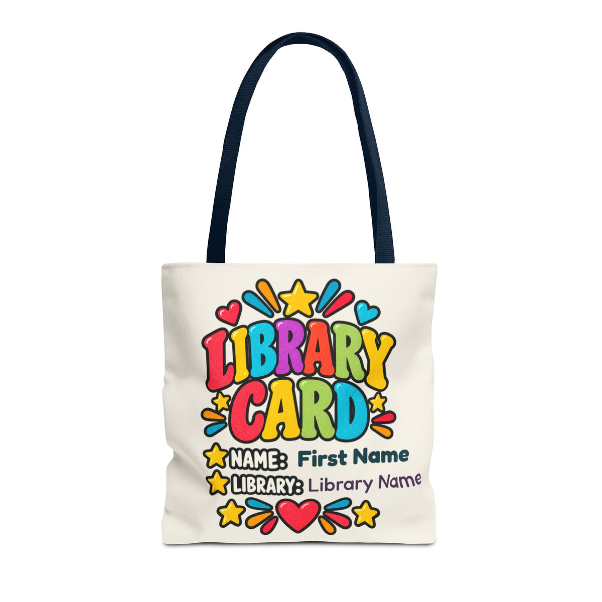 Take Me to the Library Personalized Tote Bag