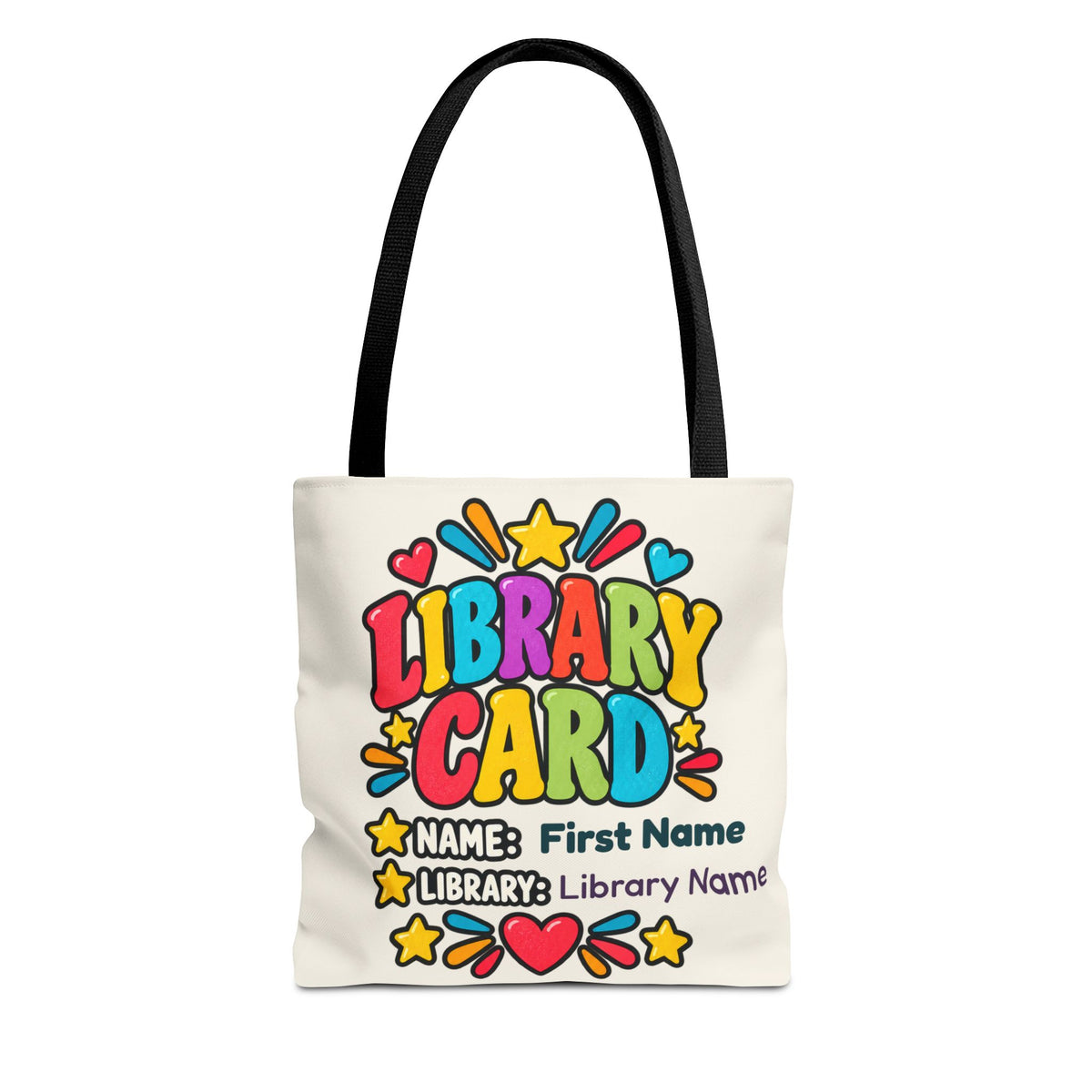 Take Me to the Library Personalized Tote Bag