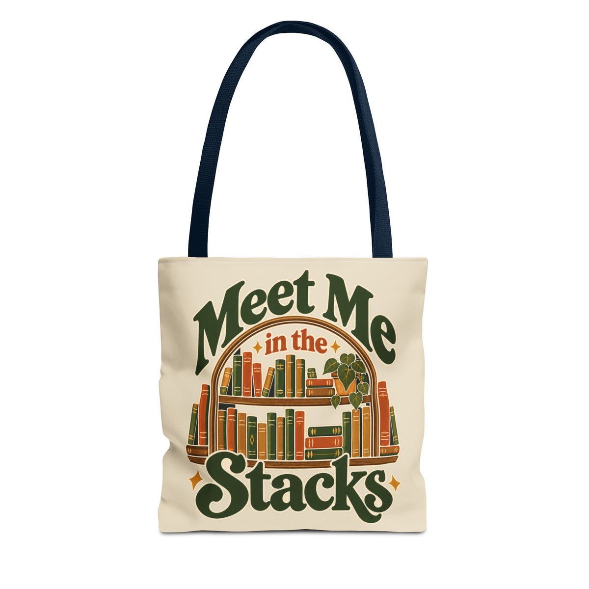 Meet Me in the Stacks Canvas Tote Bag